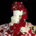 Red roses flowers cakes