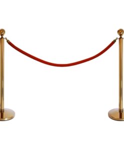 Brass Stanchion & red rope