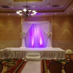 Double layer Backdrop Weddings Ceremonies