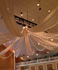 Ceiling Drape with lights at Heritage Spring