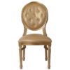 King Louis Chair with Tufted Back
