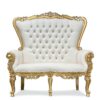 Double Throne loveseat Gold