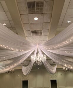 Renting Ceiling Draping for wedding