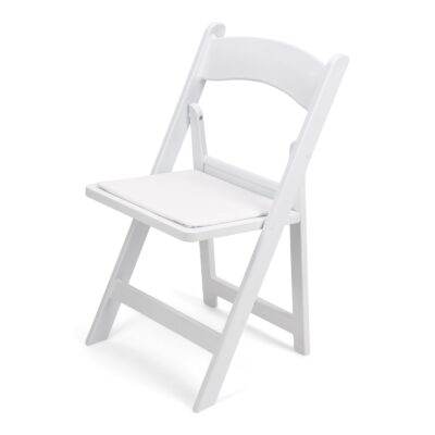 White garden chair rental