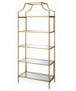 Gold Metal Frame display Shelf