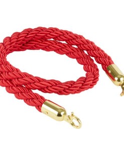 Red Rope with Gold Hook